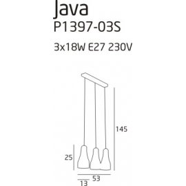 Java 3 lampa wisząca line