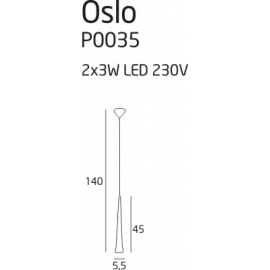 Oslo 1 lampa wisząca