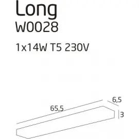 Long 14W kinkiet